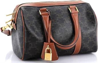 Celine Triomphe Top Handle Women's bags Unspecified Brown Coated Canvas New
