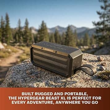 HyperGear BeastXL Portable Bluetooth Speakers Black New