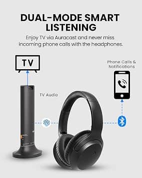 Avantree Opera Aura Headphones & Earbuds Black New