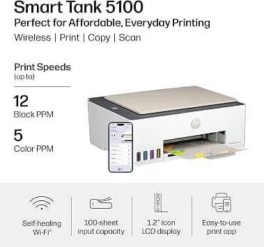 HP Smart Tank 5100 Printers New