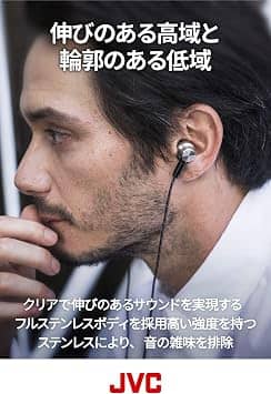JVC HA-FD01 Headphones & Earbuds Silver New