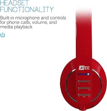 MEE audio AF32-BL Headphones & Earbuds Red New