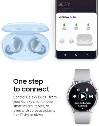 Samsung Galaxy Buds+ Plus SM-R175 Headphones & Earbuds Blue Refurbished - Excellent