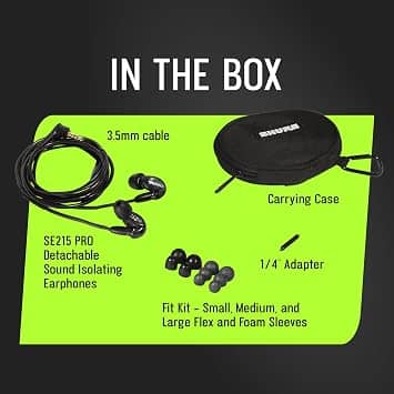Shure SE215 Pro Headphones & Earbuds Transparent New