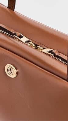 Tory Burch Robinson Top Handle Women's bags Unspecified Silver Maple New