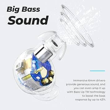 Tribit BTH92-W Headphones & Earbuds White New