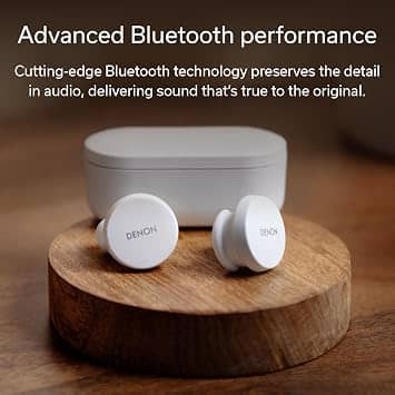 Denon PerL White Headphones & Earbuds New