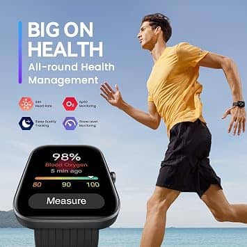 Amazfit W2172GL4N Smartwatches Black 43mm New