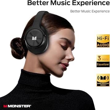 Monster MH22201 Headphones & Earbuds Black New