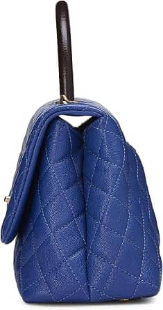 Chanel Coco Handle Shoulder Bag Women's bags Mini Purple Quilted Iridescent New