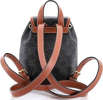 Celine Triomphe Backpack Women's bags Mini Brown Coated Canvas New