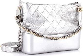 Chanel Gabrielle Shoulder Bag Women's bags Small White Aged Calfskin Gold New
