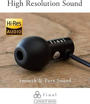 Final E2000 Headphones & Earbuds Silver New