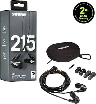 Shure SE215-K Headphones & Earbuds Black New