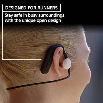 Sony Float Run Headphones & Earbuds Black New