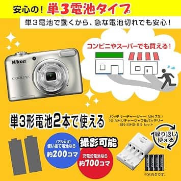 Nikon COOLPIX A10 Digital Cameras Silver New Body Only