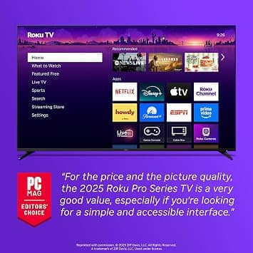 Roku Pro Series TVs 55 inch New