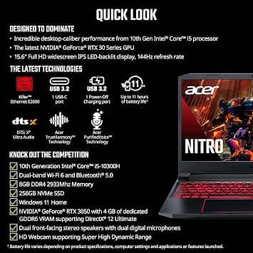 Acer AN515-55-53E5 Computers New
