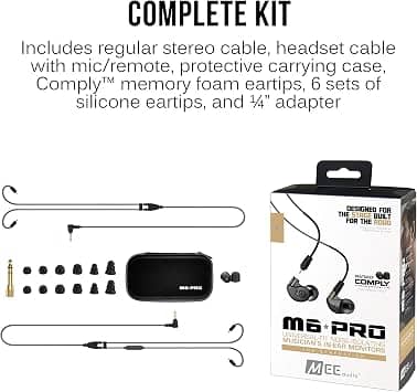 MEE audio M6 PRO Headphones & Earbuds Black New