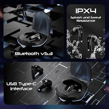 boAt Immortal 181 Headphones & Earbuds Black New