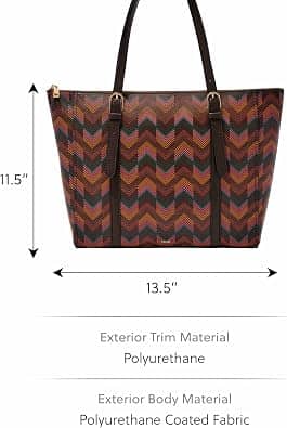 Fossil Carlie Women's bags Print Unspecified Tote New