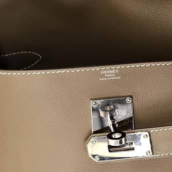 Hermès Kelly Crossbody Women's bags Unspecified Etoupe Evercolor Silver New