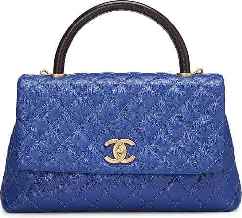 Chanel Coco Handle Shoulder Bag Women's bags Mini Purple Quilted Iridescent New