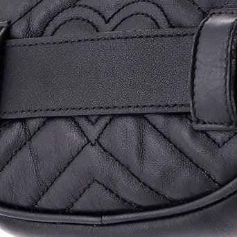 Gucci GG Marmont Belt Bag Women's bags Mini Black Leather New