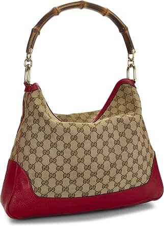 Gucci Diana Shoulder Bag Women's bags Large Red Canvas Gold New