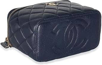 Chanel Vanity Case Top Handle Women's bags Vintage Hard Case (1990s) Black Caviar Medium New