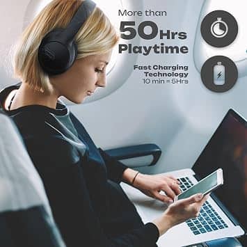 PowerLocus P3 New Headphones & Earbuds Black