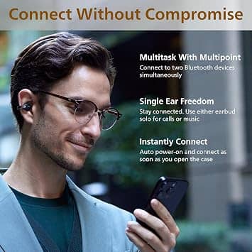 JVC NEARPHONES Ear-Cuffs Headphones & Earbuds Black New