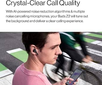 OnePlus Buds Z2 Headphones & Earbuds Black New