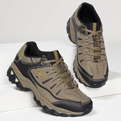 Skechers Afterburn M. Fit Sneaker Beige 13 New