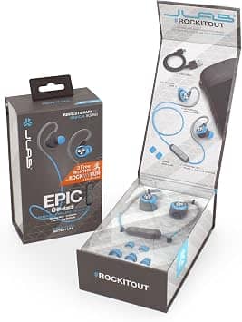 JLab Epic Headphones & Earbuds Blue New