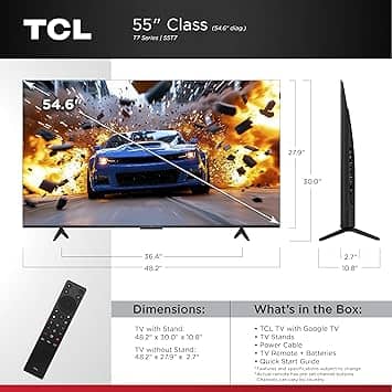 TCL T7 TVs 55 inch New