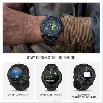 Garmin Instinct 3 – 45 mm, AMOLED Smartwatches Black 45mm New