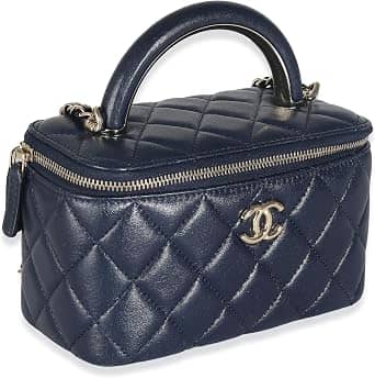 Chanel Vanity Case Top Handle Women's bags Vintage Hard Case (1990s) Black Caviar Medium New