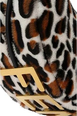 Fendi Fendigraphy Shoulder Bag Women's bags Nano White Shearling New