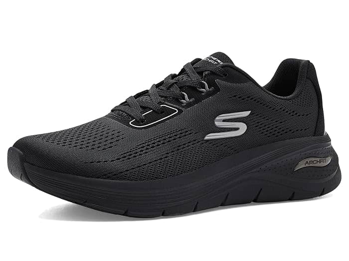Skechers Arch Fit 3.0 Sneaker Black Full Size Run New