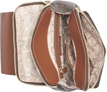Calvin Klein Elaine Backpack Women's bags Khaki Signature New