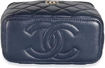 Chanel Vanity Case Top Handle Women's bags Vintage Hard Case (1990s) Black Caviar Medium New