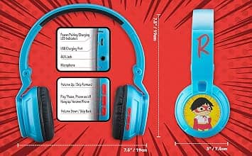 eKids RWB52 Headphones & Earbuds Blue New