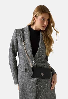 Guess Noelle Crossbody Women's bags Unspecified Black Saffiano Faux Leather New