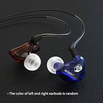 BASN MC100 Headphones & Earbuds Blue New