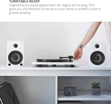 Kanto YU4GW Portable Bluetooth Speakers White New