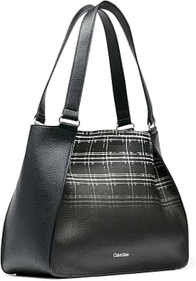 Calvin Klein Estelle Top Handle Women's bags Black Novelty New