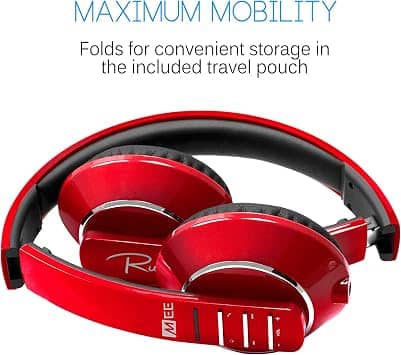 MEE audio AF32-BL Headphones & Earbuds Red New