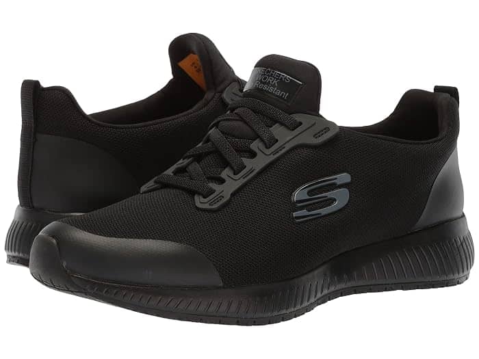 Skechers Work: Squad SR Sneaker Black Full Size Run New