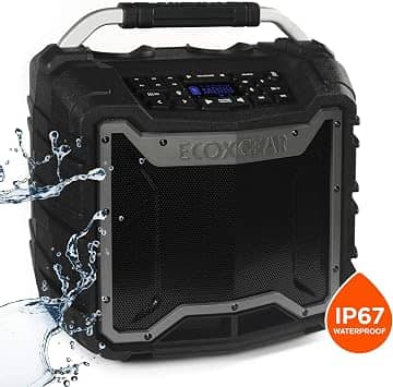 ECOXGEAR ECOTREK Portable Bluetooth Speakers Gray New